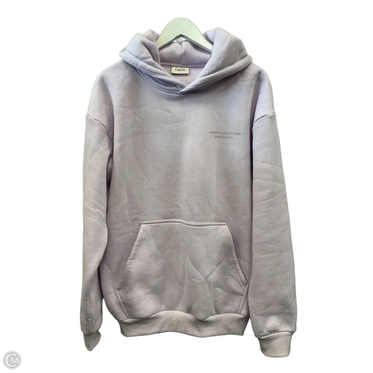 Sweatshirt Hoodie By Comfort Colors In Purple, Size: S