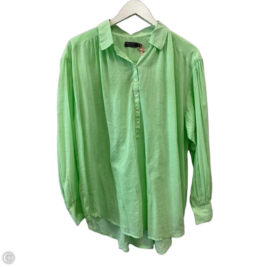 Top Long Sleeve By Vineyard Vines In Green, Size: S