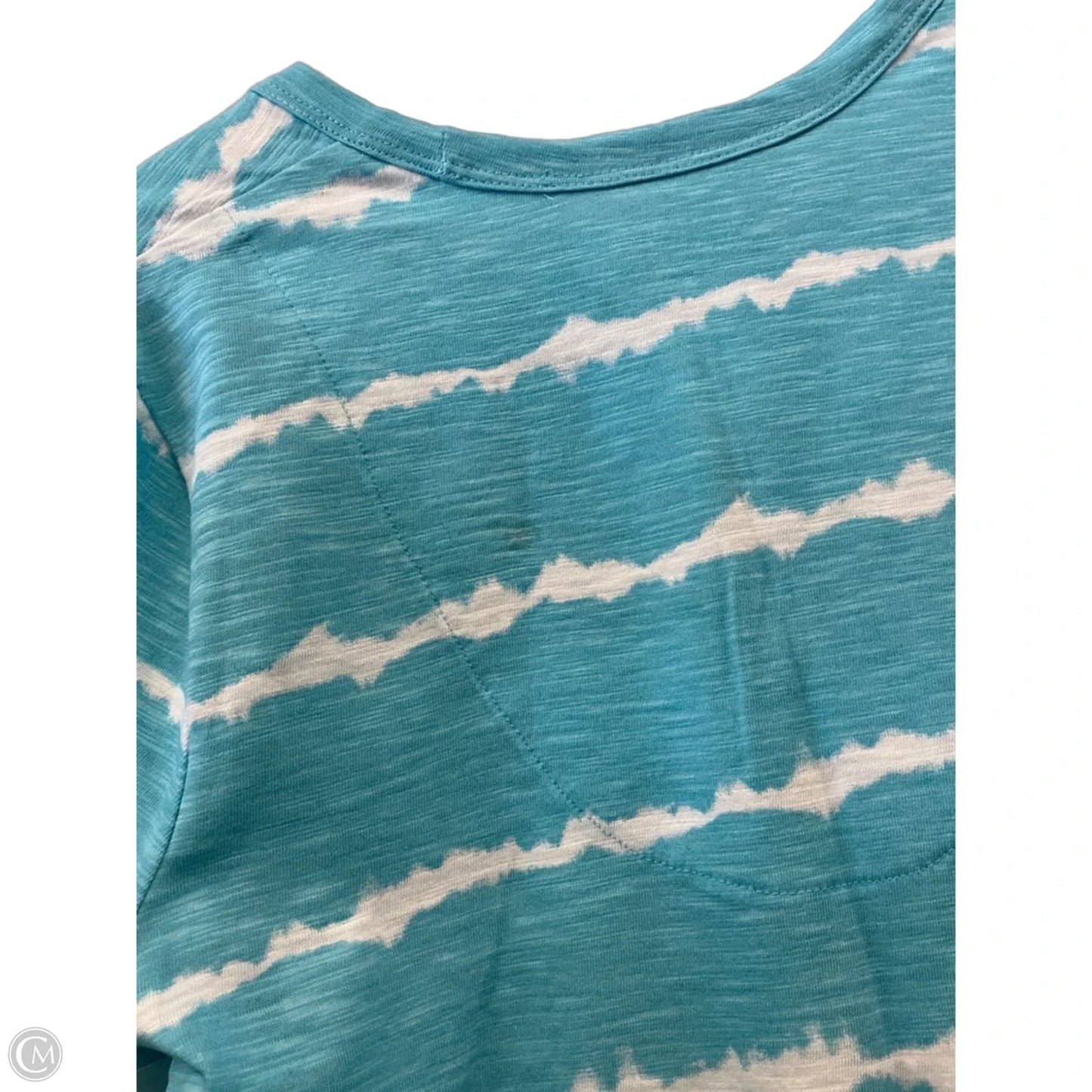 Top 3/4 Sleeve By Chicos In Blue, Size: M