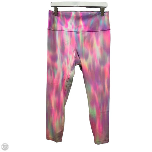 Athletic Leggings By Lululemon In Rainbow Print, Size: Xl