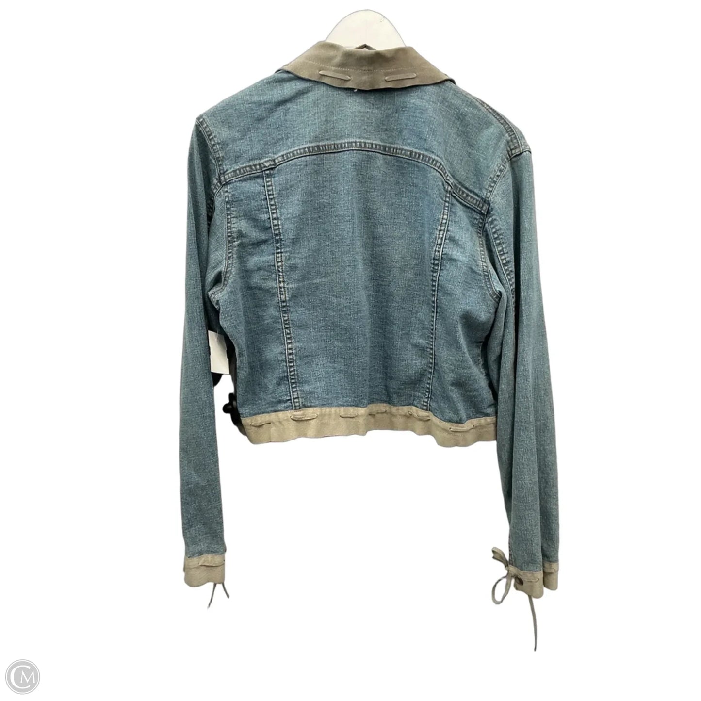 Jacket Denim By Relativity In Blue Denim, Size: Xl