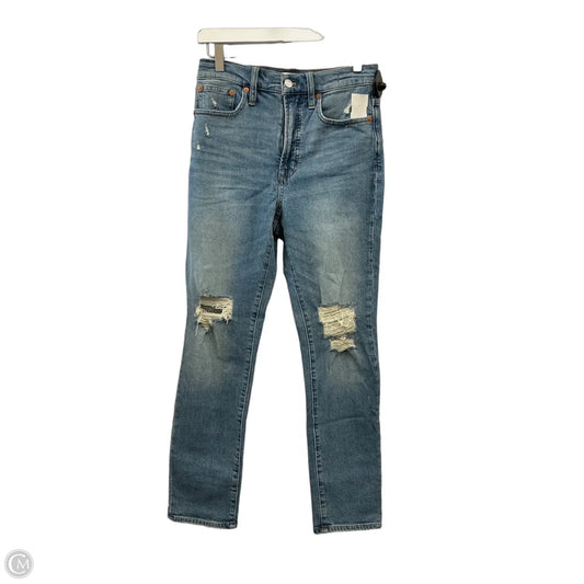 Jeans Straight By Madewell In Blue Denim, Size: 2