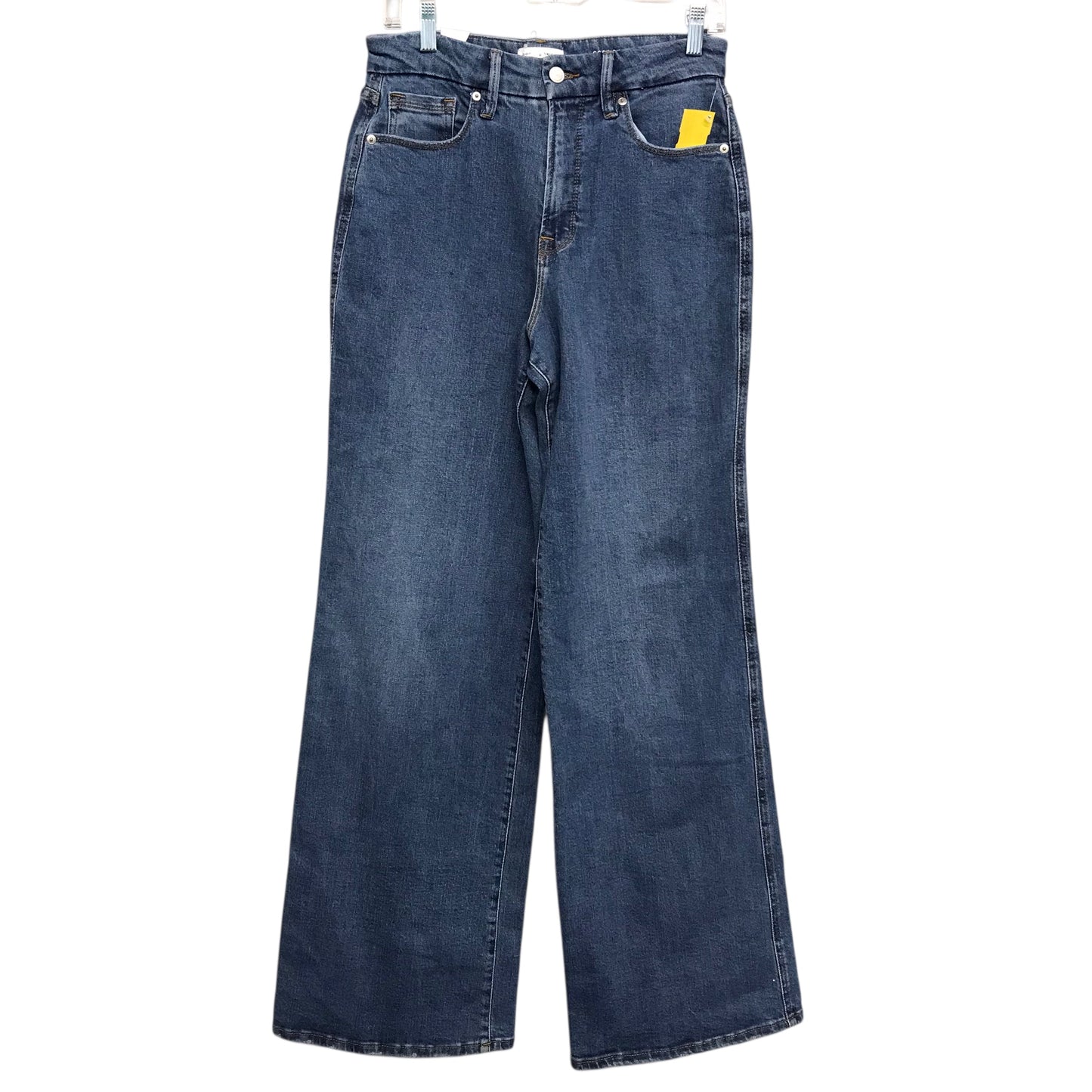 Jeans Wide Leg By Good American In Blue Denim, Size:8