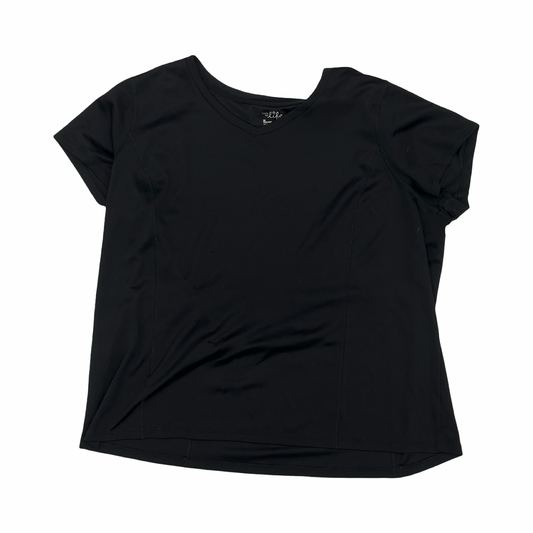 Athletic Top Ss By Made For Life In Black, Size:3X