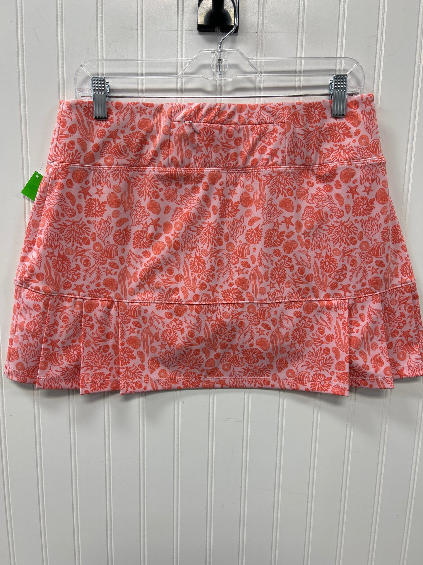 Athletic Skort By Sigrid Olsen In Orange & Pink, Size:L