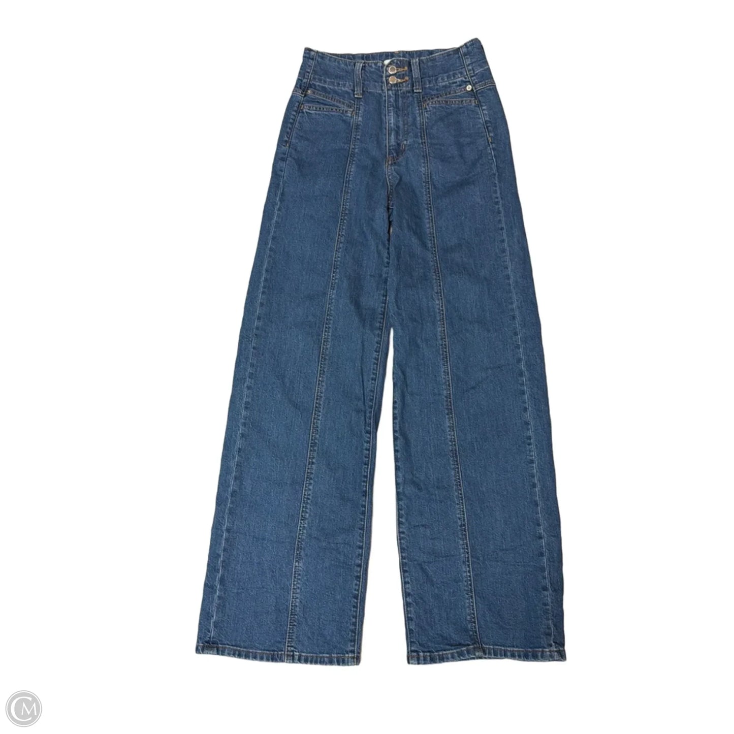 Jeans Wide Leg By Universal Standard In Blue Denim, Size: 4