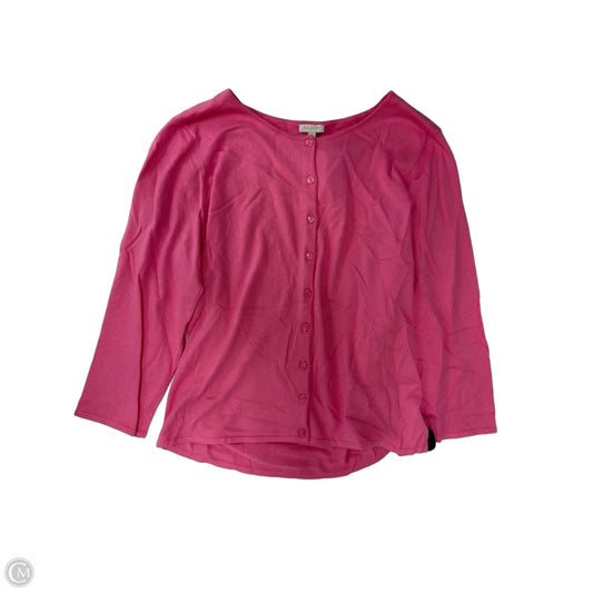 Cardigan By Talbots In Pink, Size: Xl