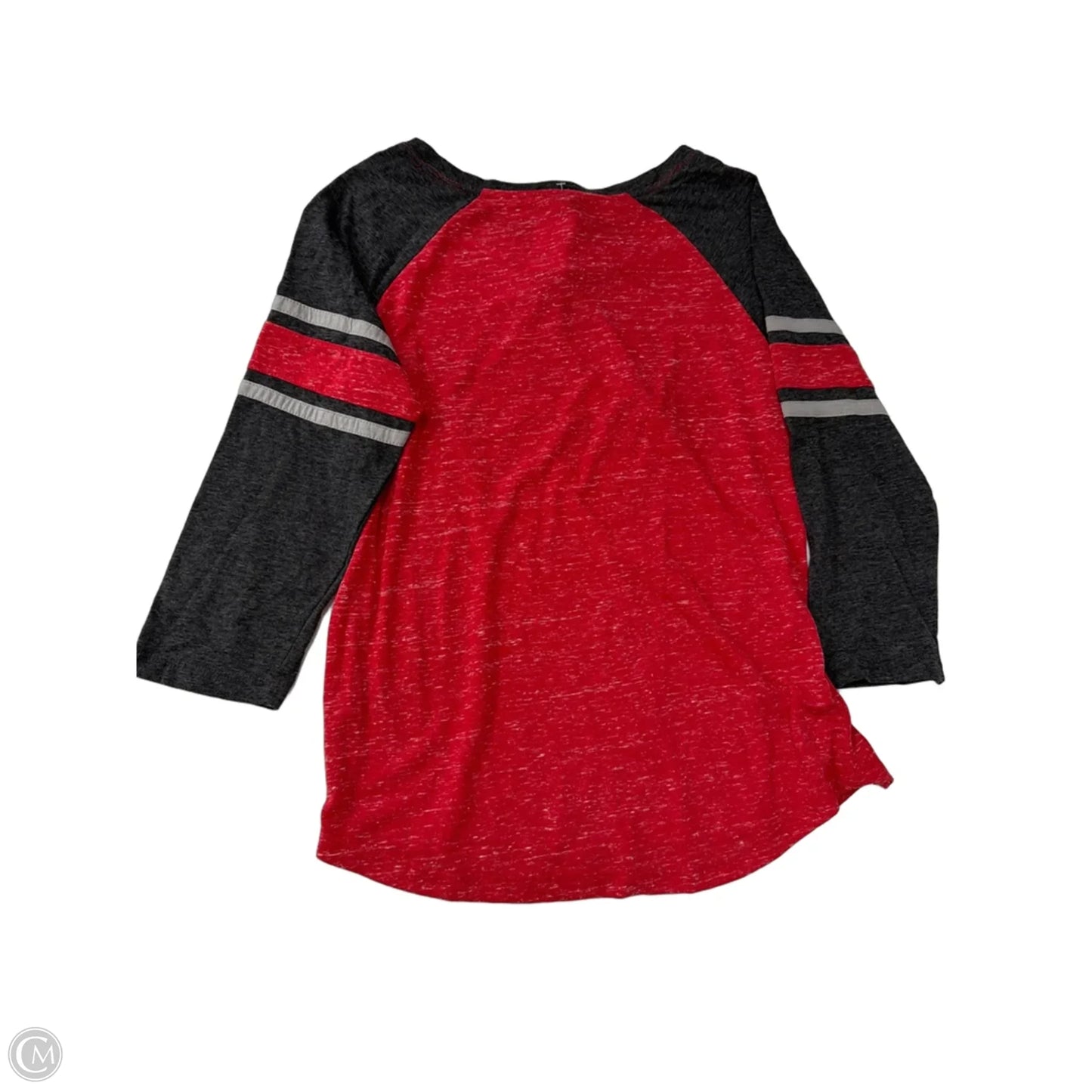 Athletic Top Long Sleeve Crewneck By Colosseum In Grey & Red, Size: M