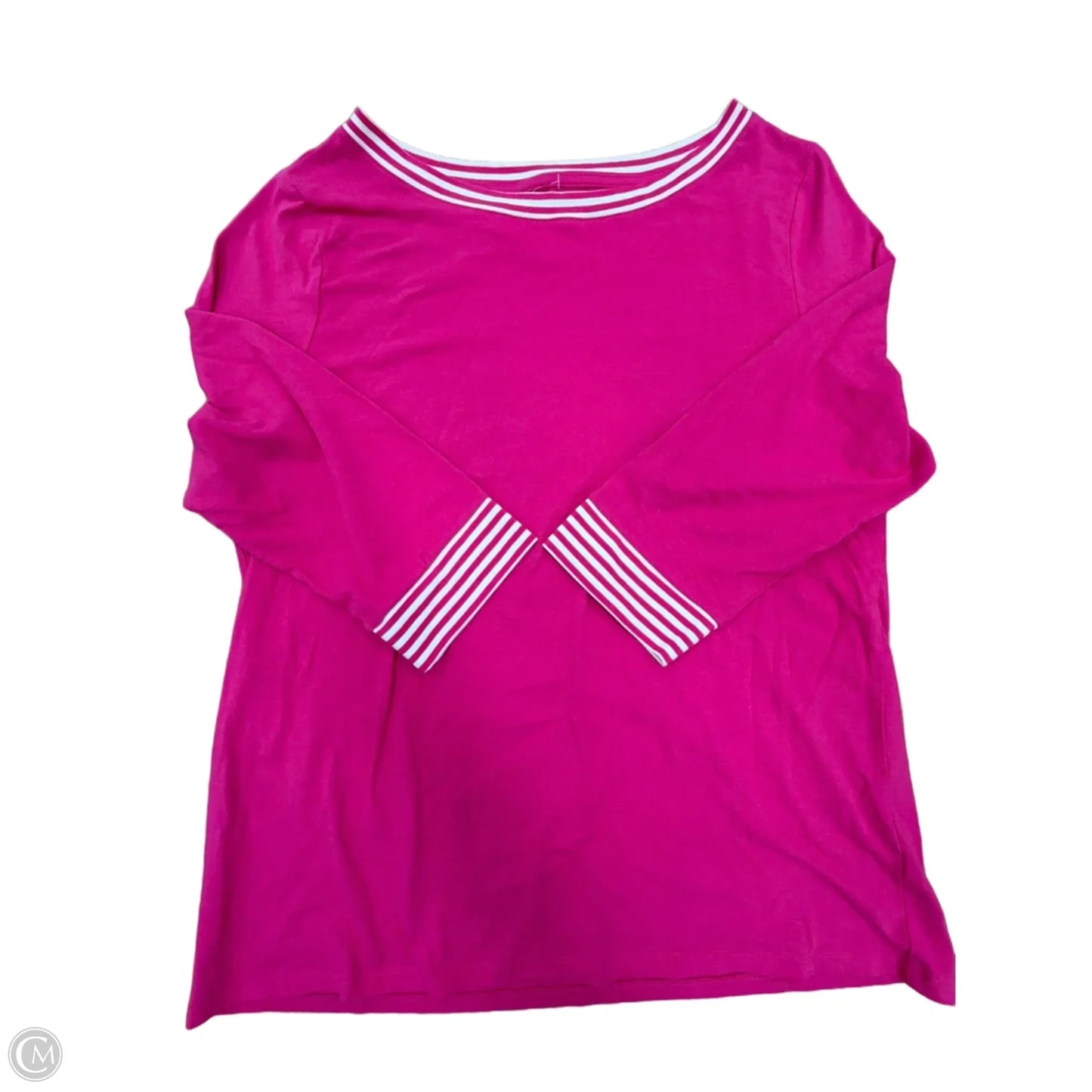 Top Long Sleeve By Talbots In Pink, Size: Xl
