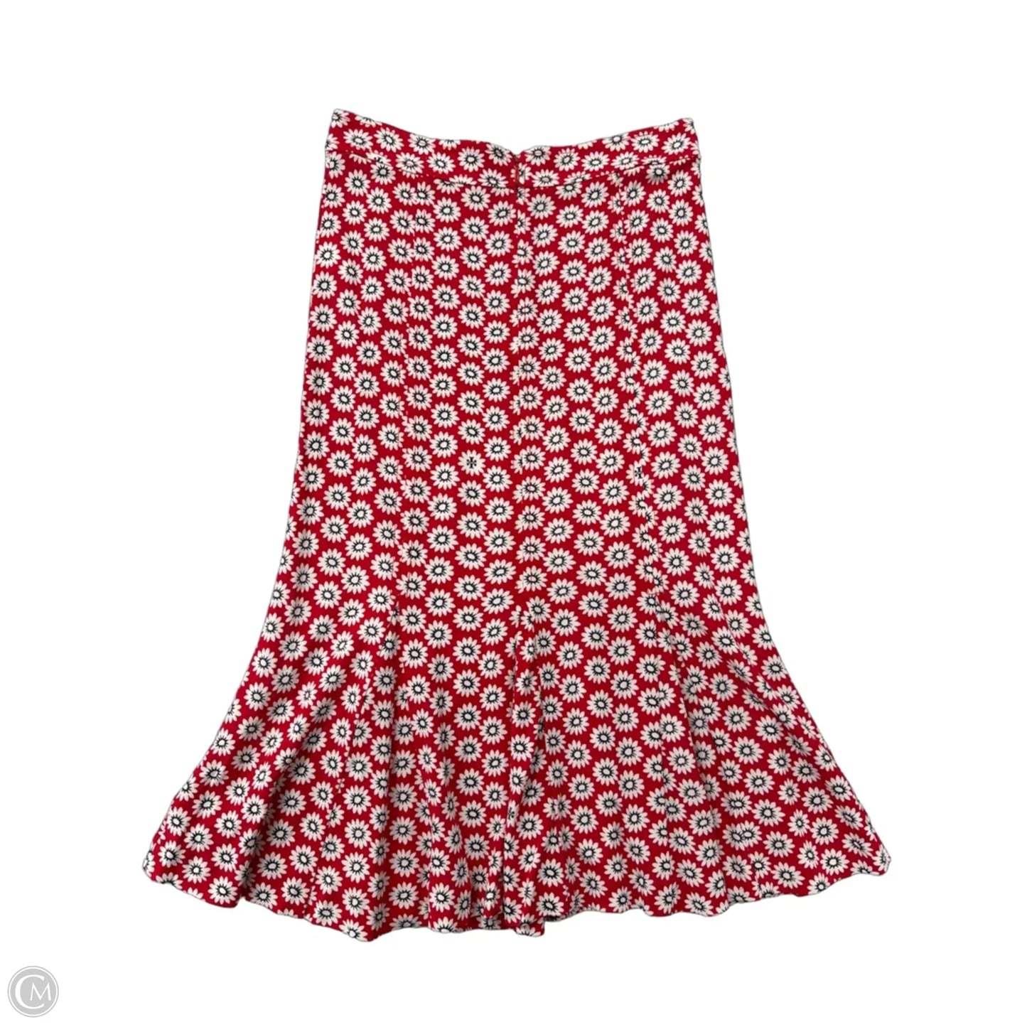 Skirt Designer By Tory Burch In Red & White, Size: Xs