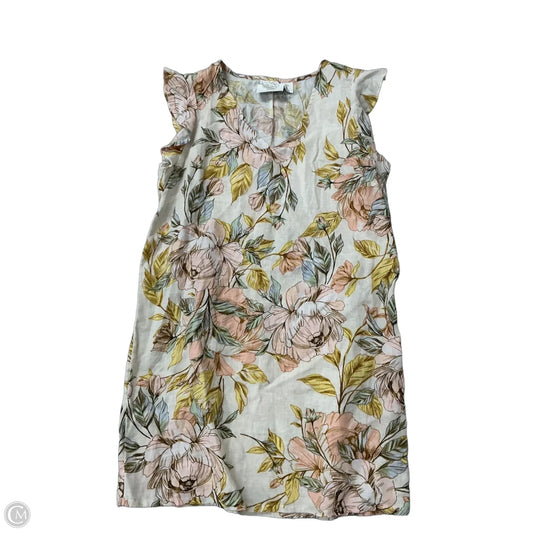 Dress Casual Midi By Nicole Miller In Floral Print, Size: L