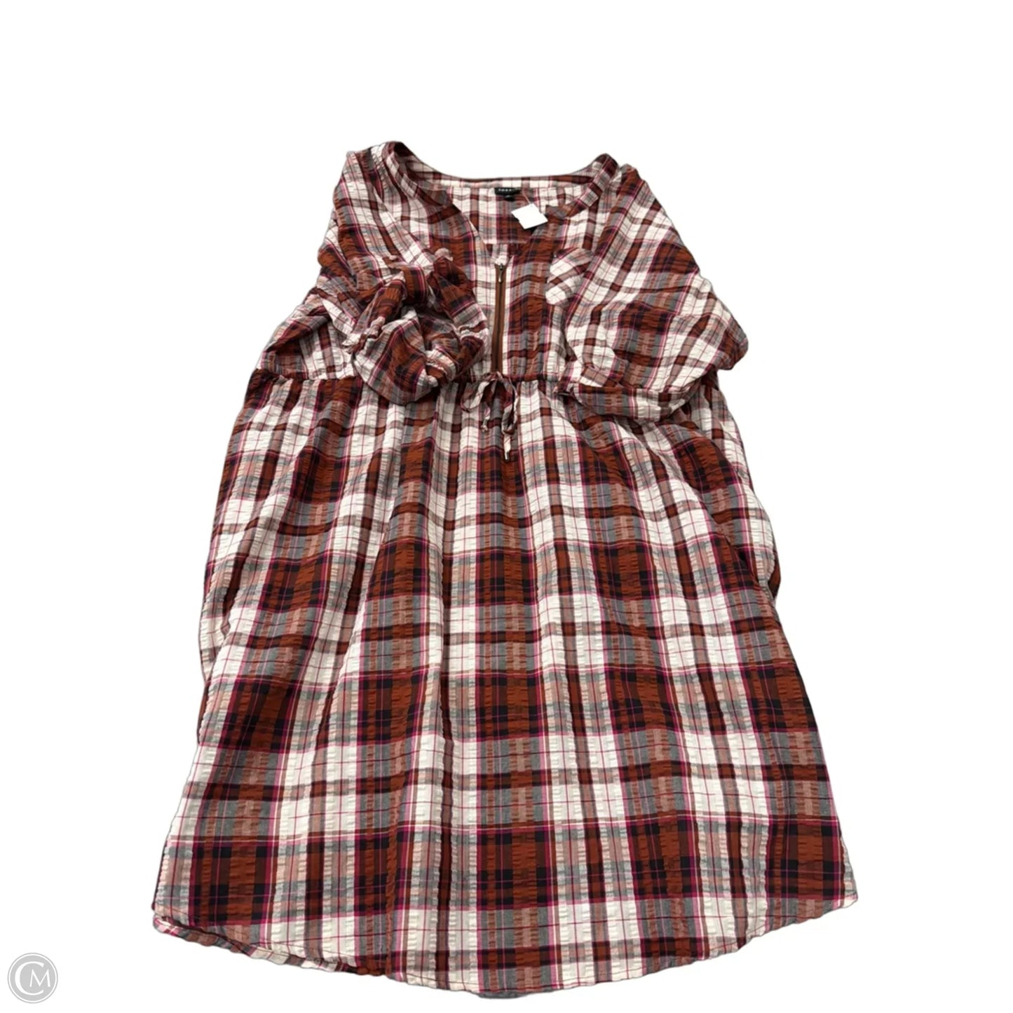 Dress Casual Midi By Torrid In Plaid Pattern, Size: 3x