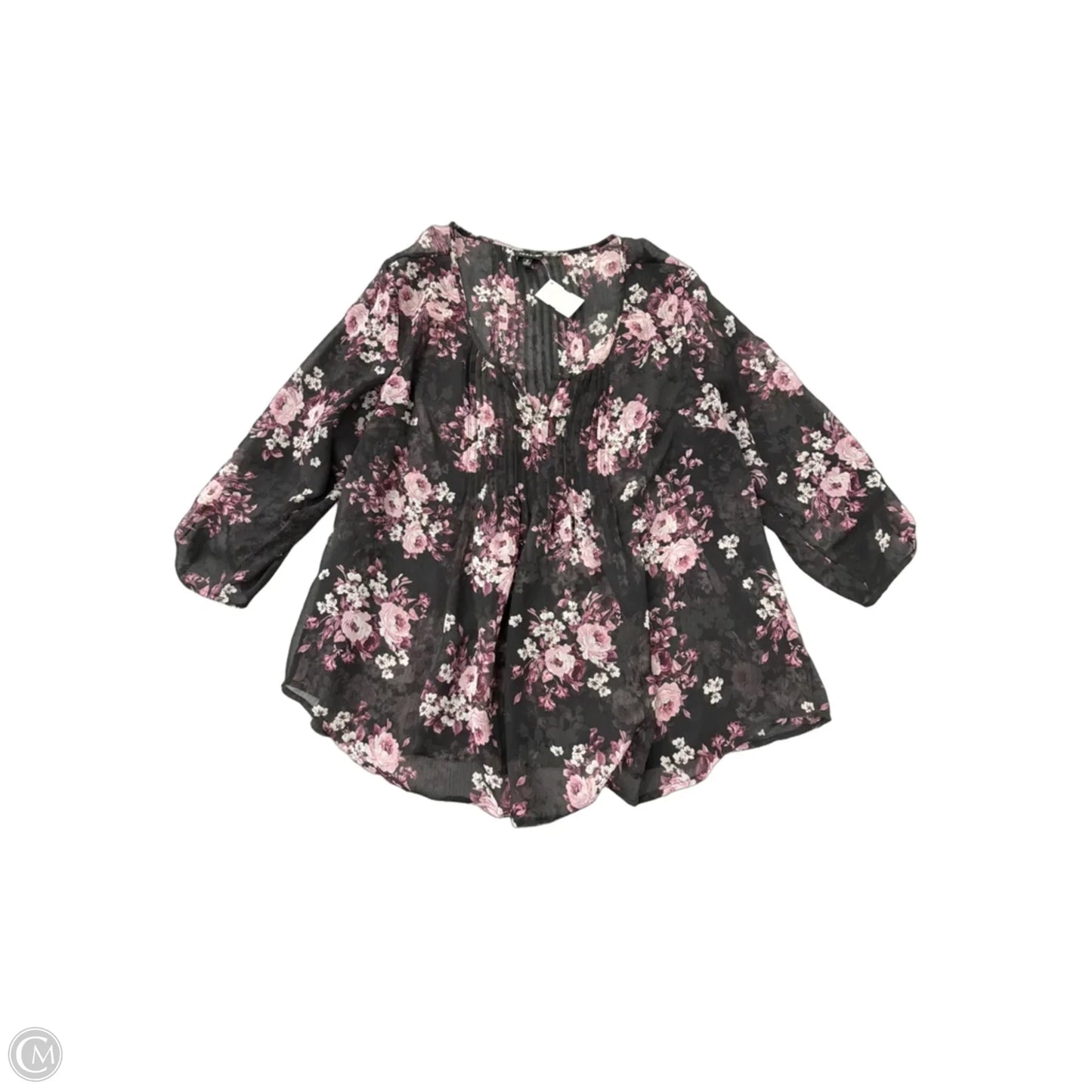 Top Long Sleeve By Torrid In Floral Print, Size: 2x