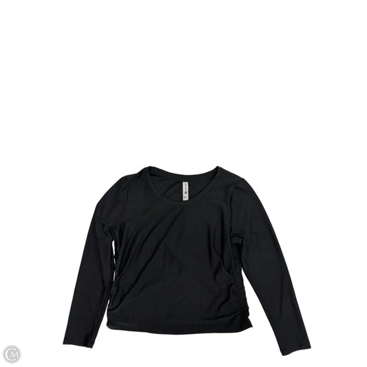 Athletic Top Long Sleeve Crewneck By All In Motion In Black, Size: L