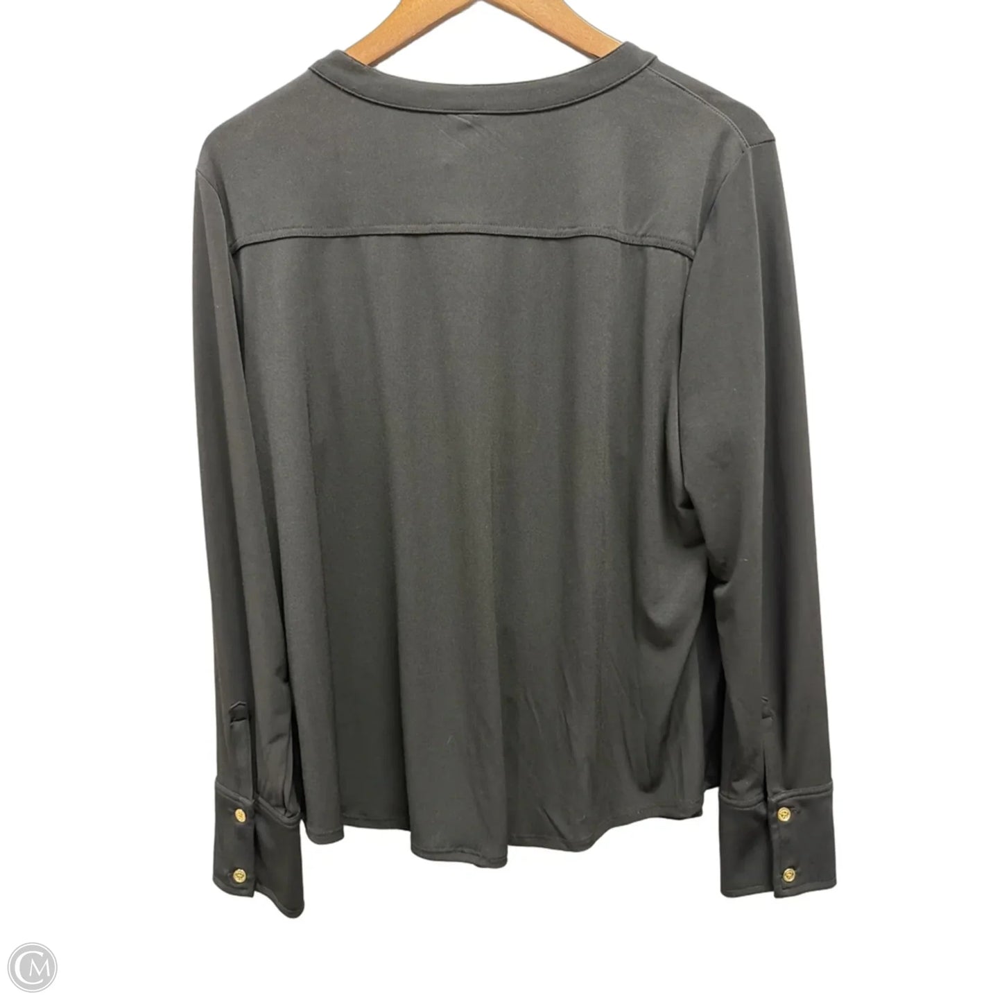 Top Long Sleeve By Dana Buchman In Black, Size: Xl