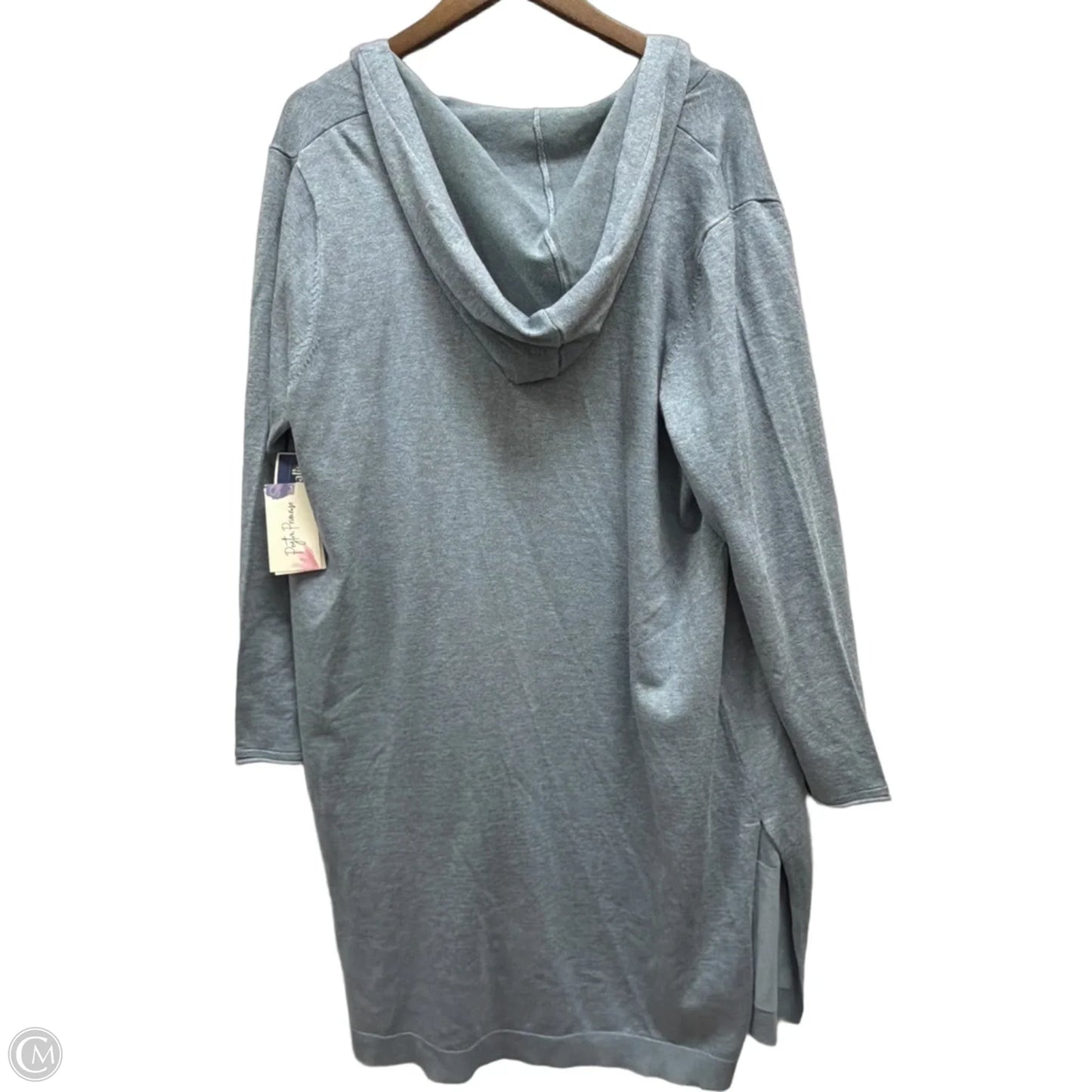 Cardigan By Peyton Primrose In Blue, Size: 1x