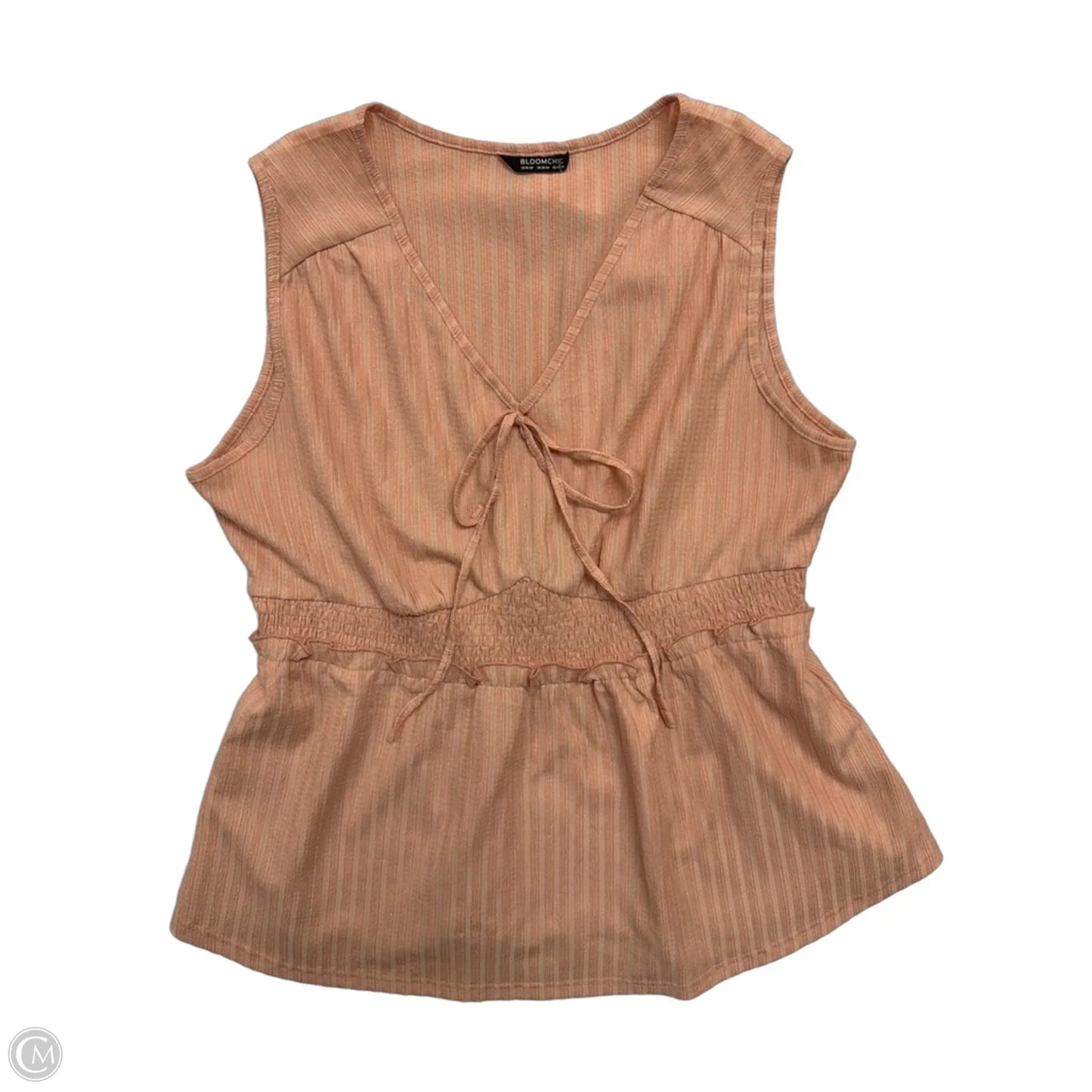 Top Sleeveless By Bloomchic In Coral, Size: 1x