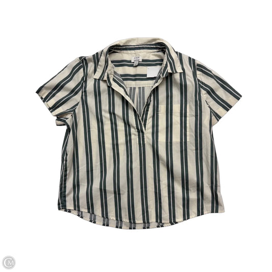 Top Short Sleeve By J. Crew In Striped Pattern, Size: M