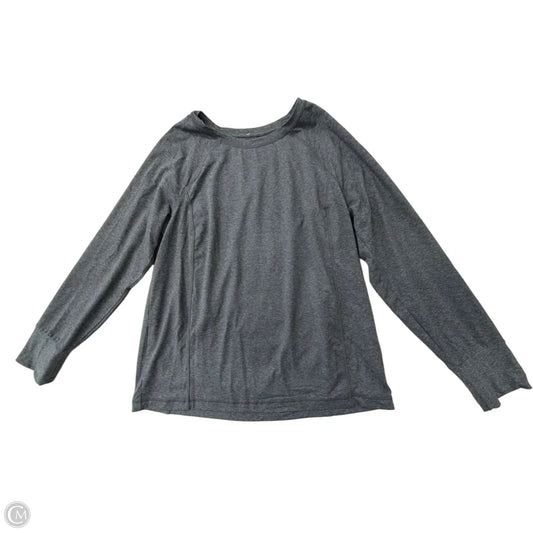 Athletic Top Long Sleeve Crewneck By J. Jill In Grey, Size: M
