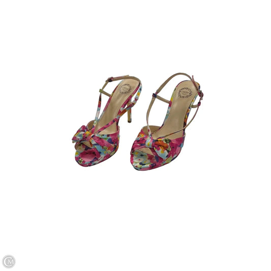 Sandals Heels Stiletto By Clothes Mentor In Multi-colored, Size: 7.5