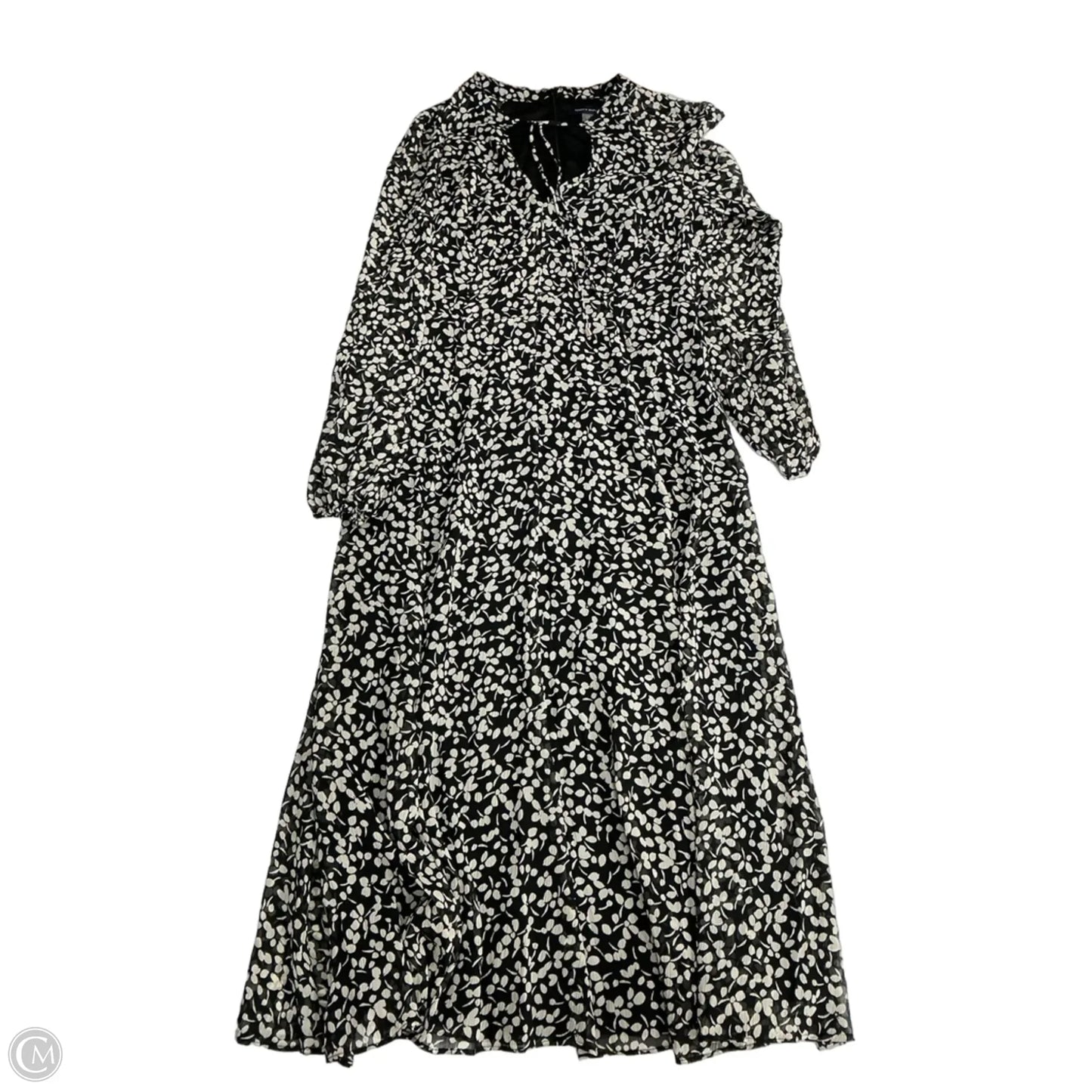 Dress Casual Maxi By Tommy Hilfiger In Black & White, Size: S