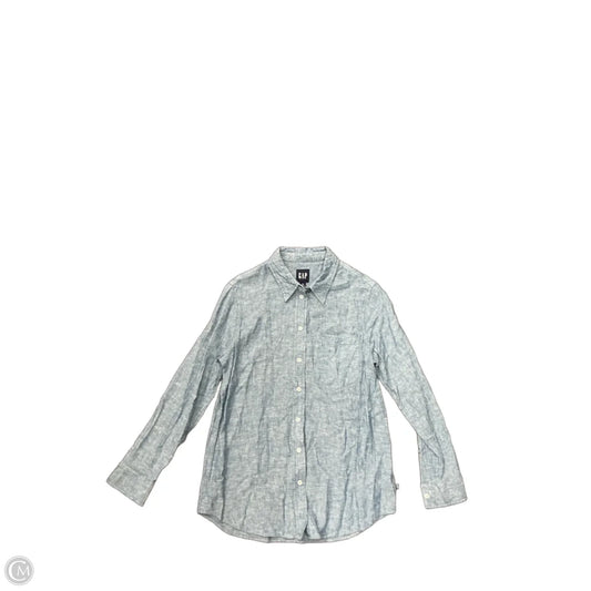 Top Long Sleeve By Gap In Blue, Size: Xs