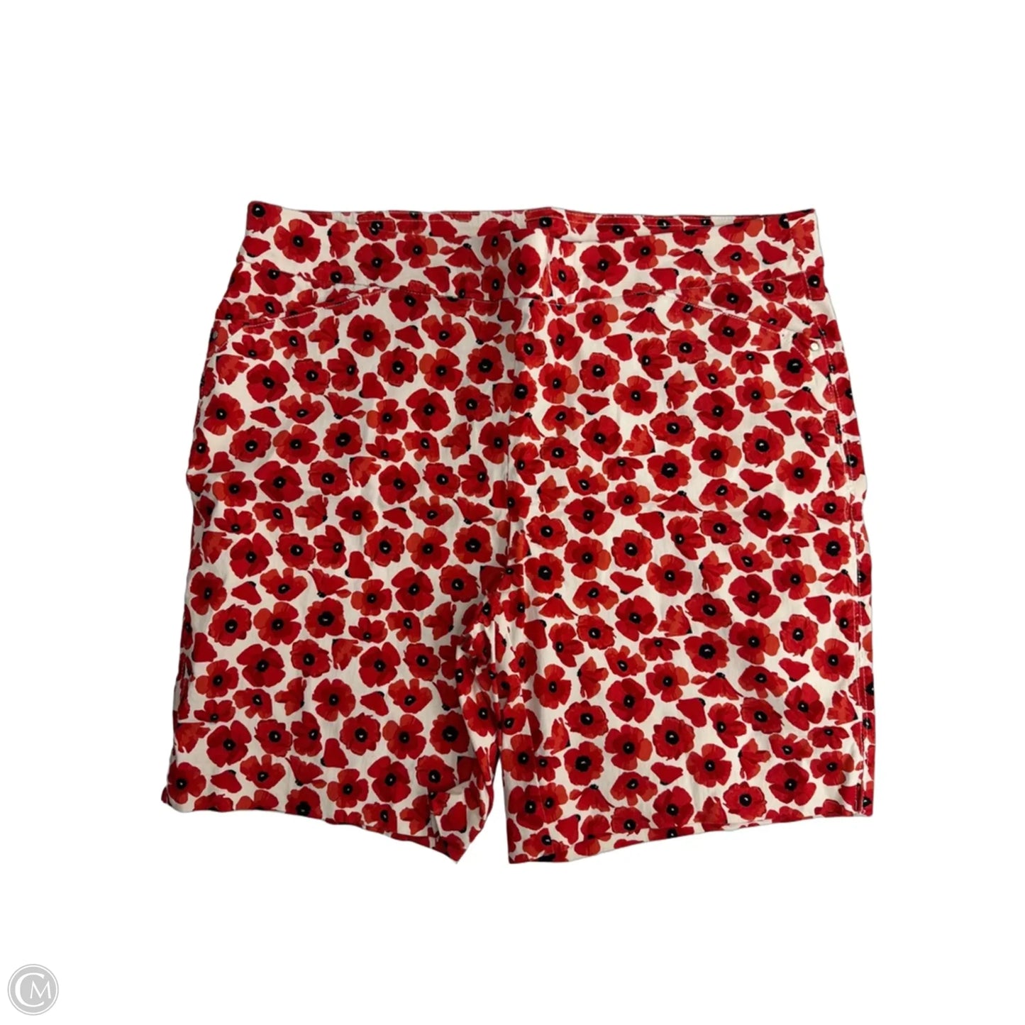 Shorts By Briggs In Red & White, Size: 16