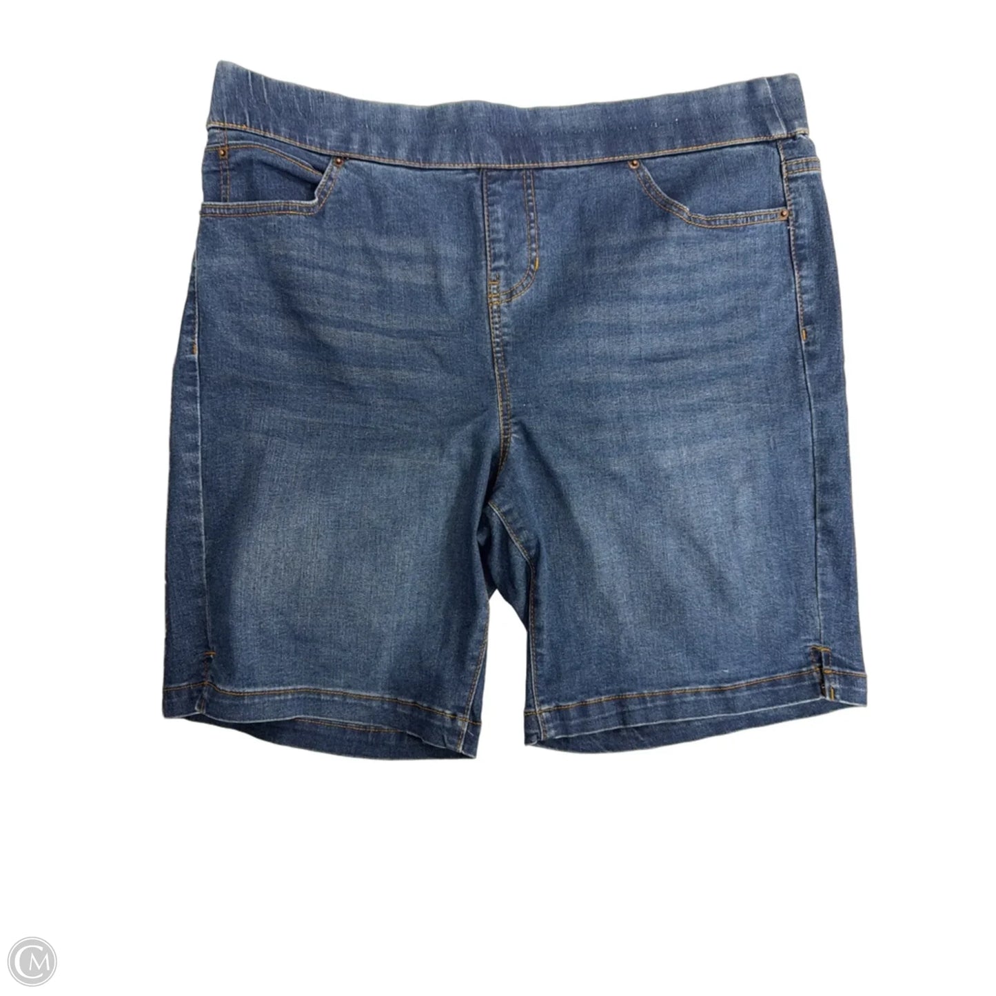 Shorts By Terra & Sky In Blue Denim, Size: 14