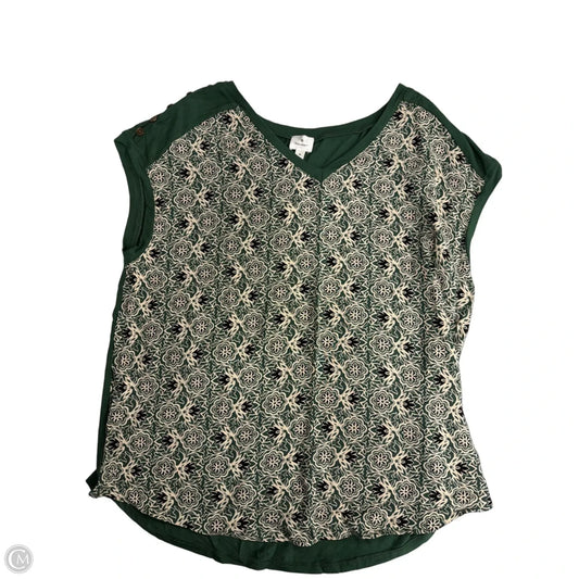 Top Short Sleeve By Dressbarn In Green, Size: M
