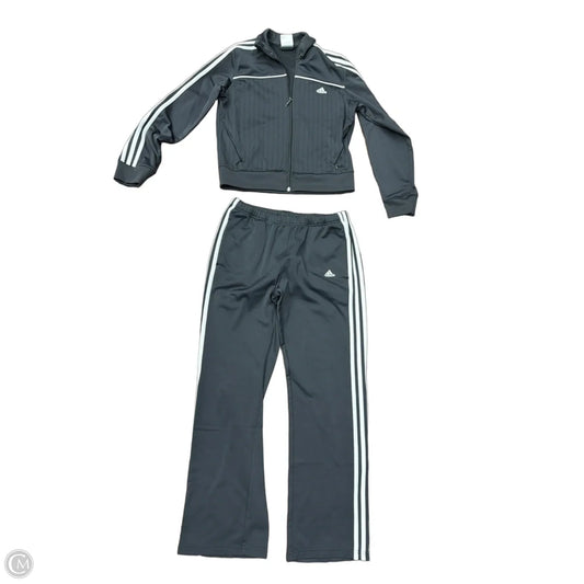 Athletic Pants 2pc By Adidas In Black & White, Size: M