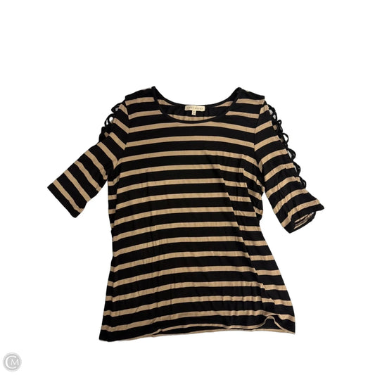 Top Long Sleeve By Dressbarn In Black, Size: M