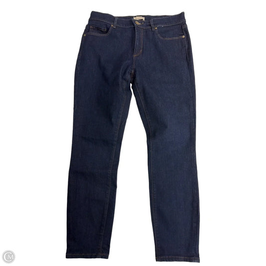Jeans Straight By Loft In Blue Denim, Size: 8
