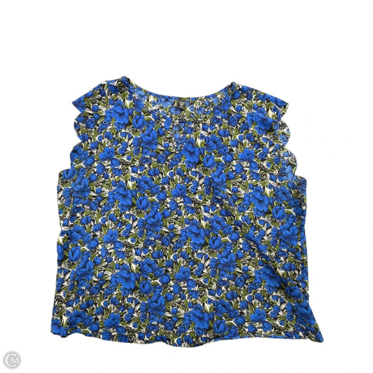 Top Short Sleeve By Shein In Floral Print, Size: 3x