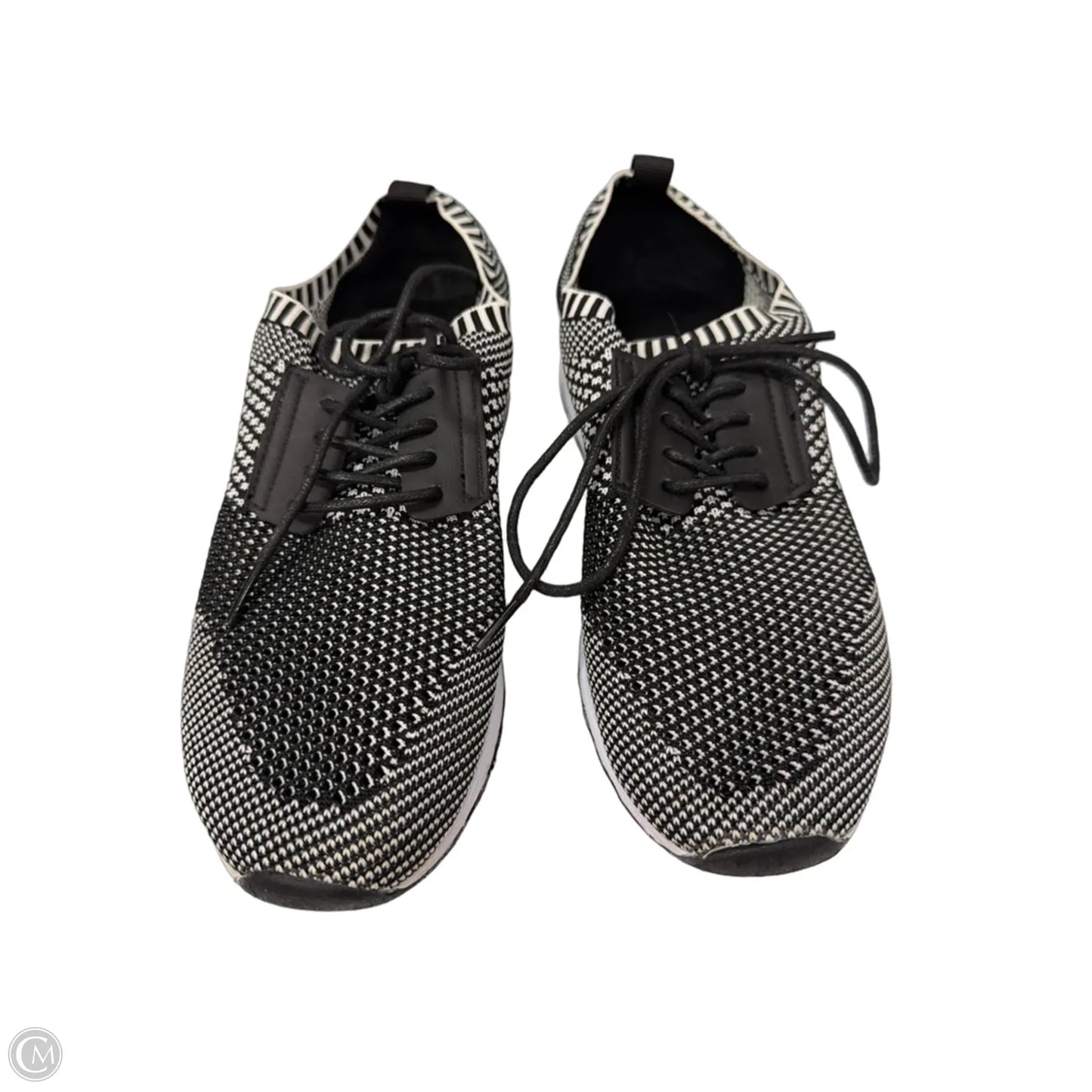 Shoes Athletic By Steve Madden In Black & White, Size: 9.5