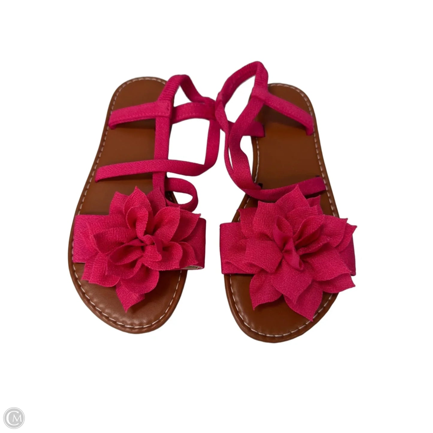 Sandals Flats By Clothes Mentor In Pink, Size: 8