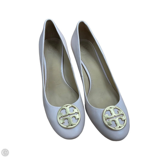 Shoes Designer By Tory Burch In Gold & Pink, Size: 9