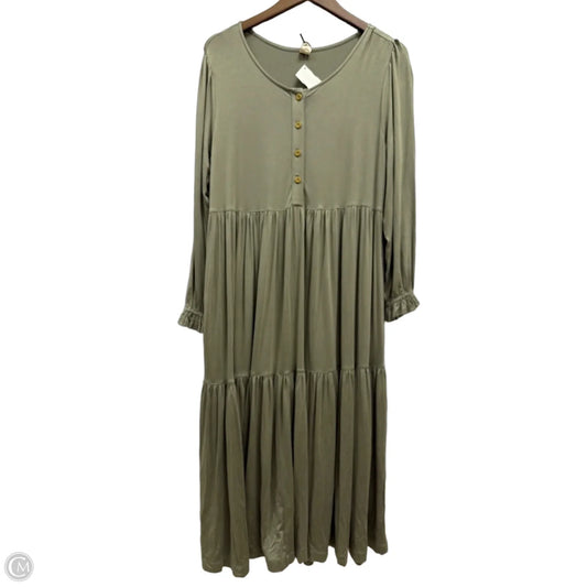 Dress Casual Maxi By Clothes Mentor In Green, Size: M