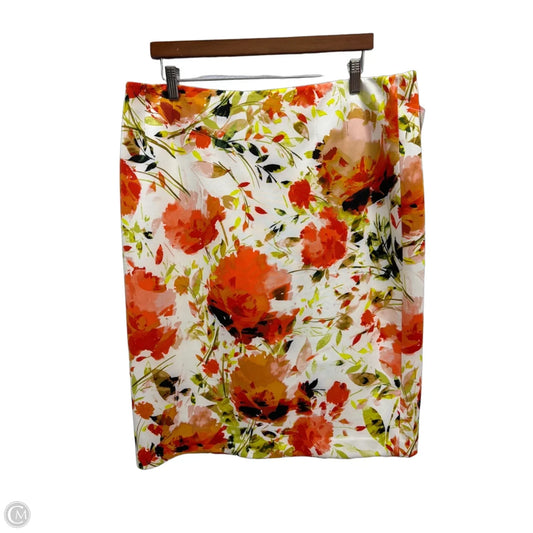 Skirt Midi By Jones Studio In Multi-colored, Size: Xl