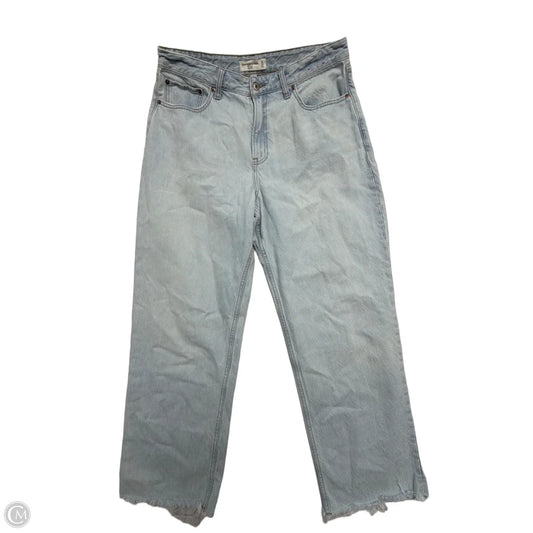 Jeans Straight By Abercrombie And Fitch In Blue Denim, Size: 14