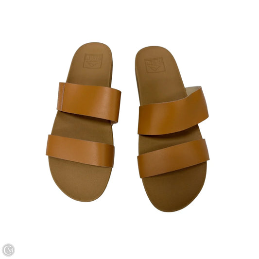 Sandals Flats By Reef In Tan, Size: 9