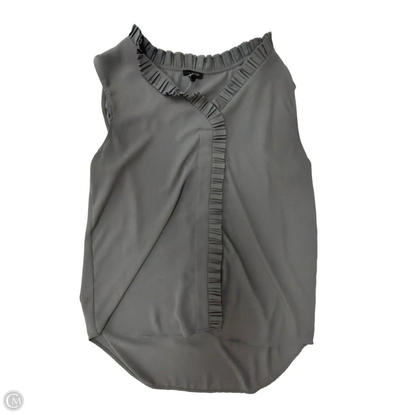 Top Sleeveless By Ann Taylor In Grey, Size: S