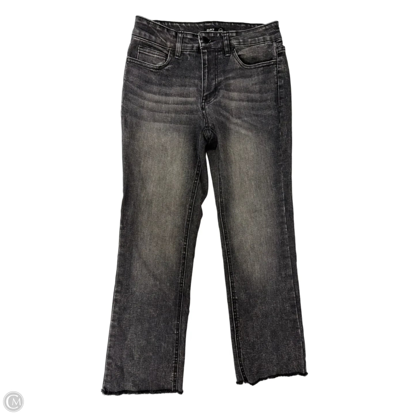 Jeans Straight By Oat In Black Denim, Size: 0