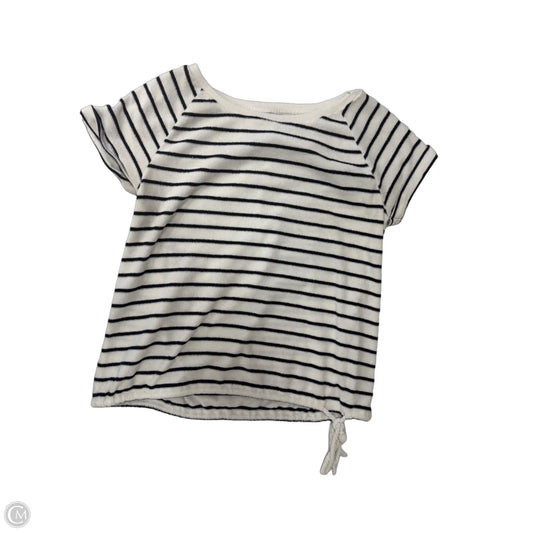 Top Short Sleeve By Coral Bay In Striped Pattern, Size: M