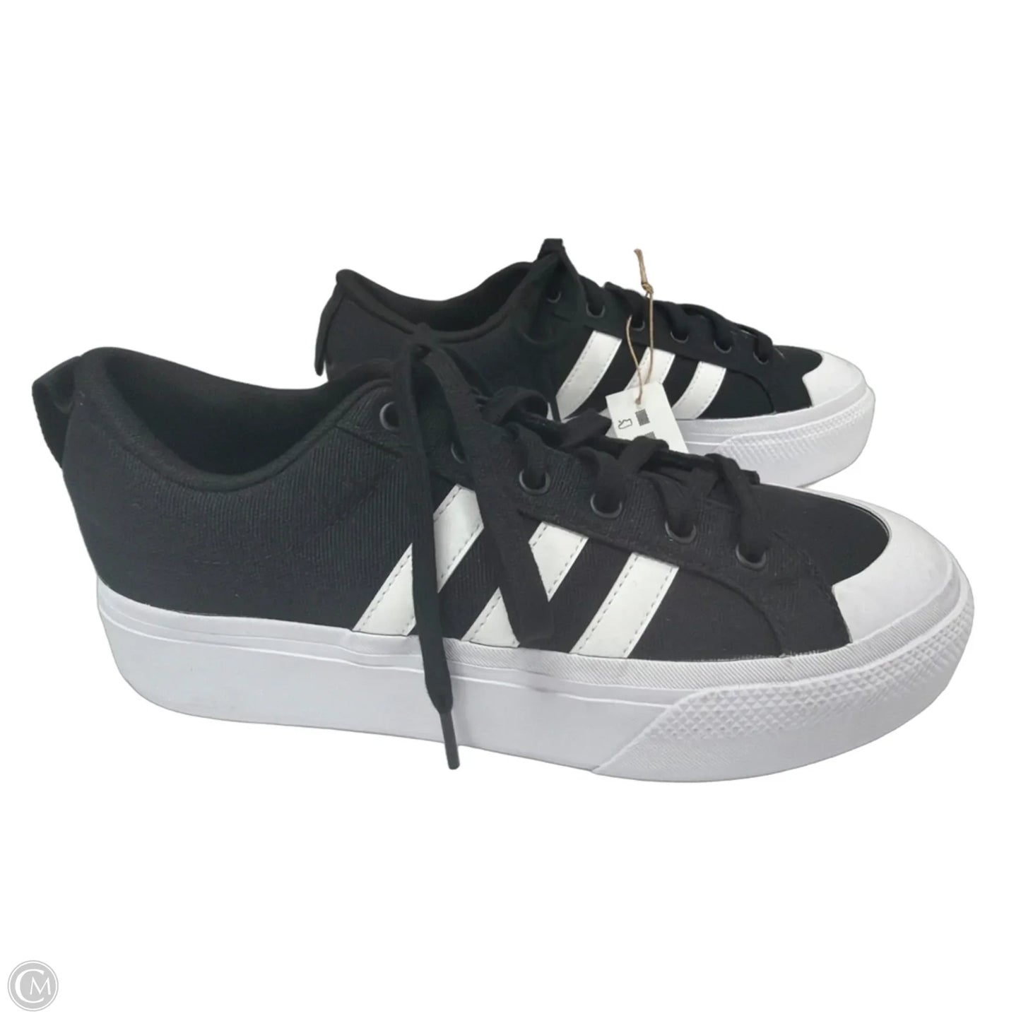 Shoes Athletic By Adidas In Black & White, Size: 10