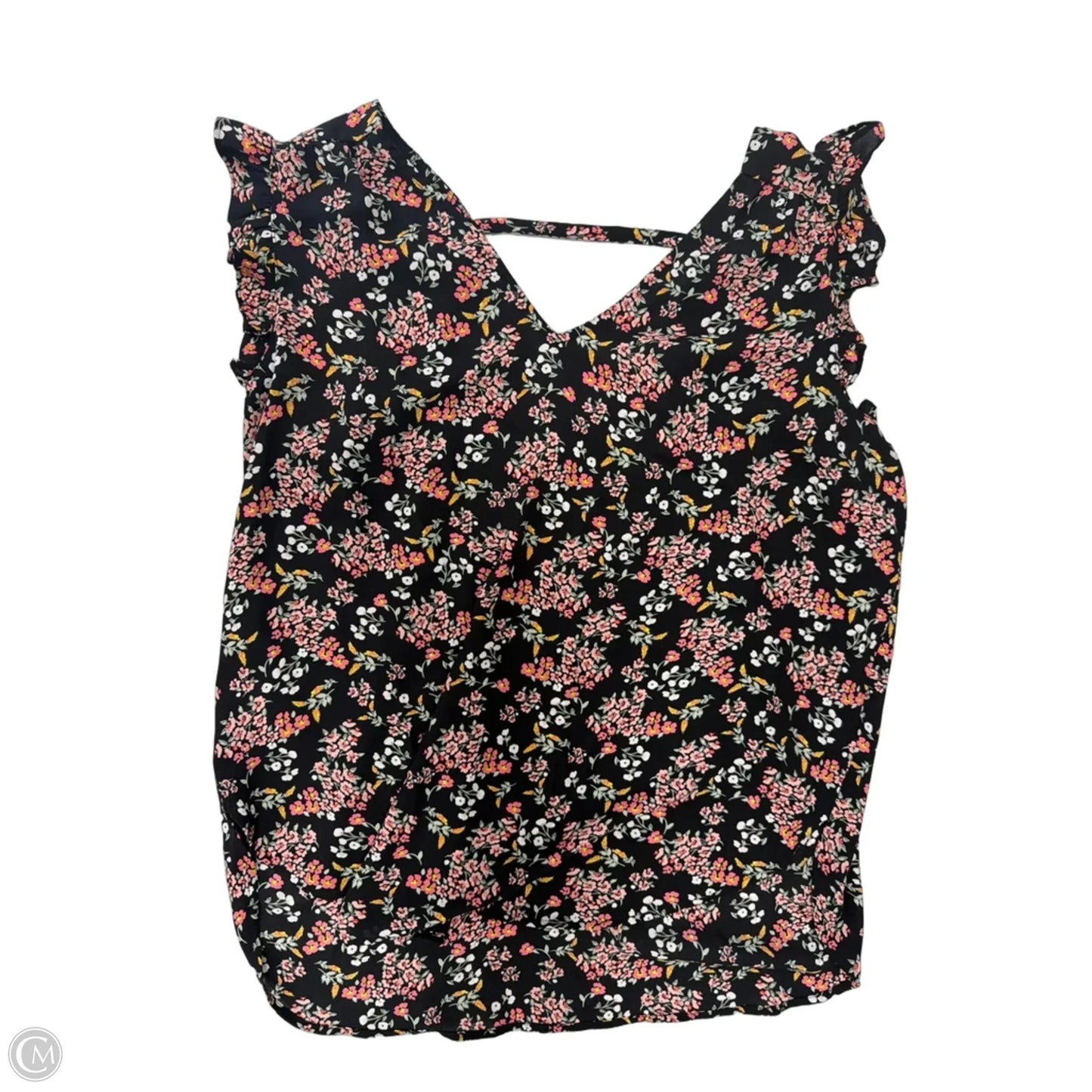 Top Short Sleeve By Loft In Floral Print, Size: S