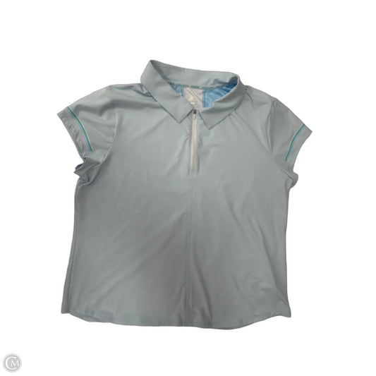 Athletic Top Short Sleeve By Rbx In Blue, Size: Xl