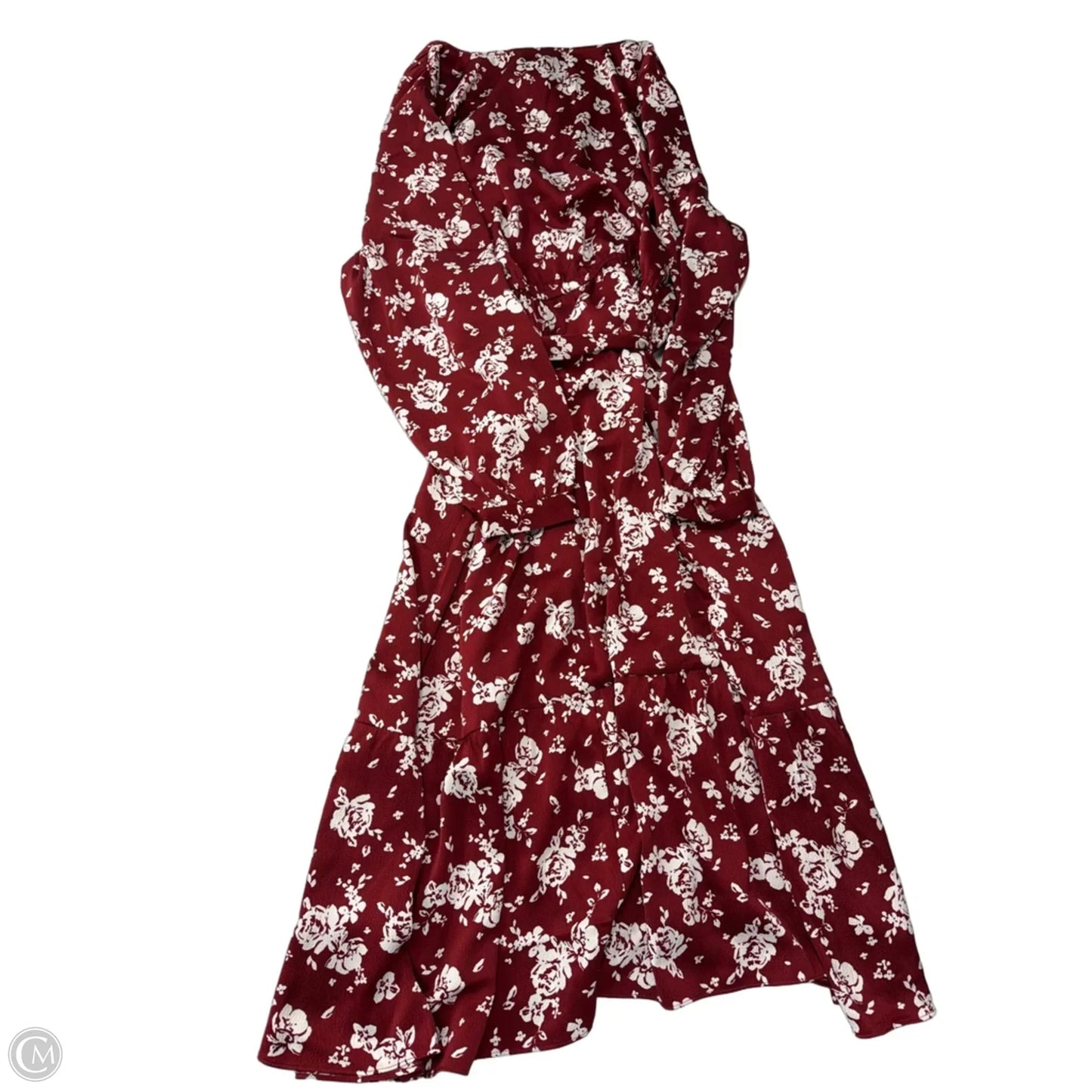 Dress Casual Maxi By Lane Bryant In Red & White, Size: 2x