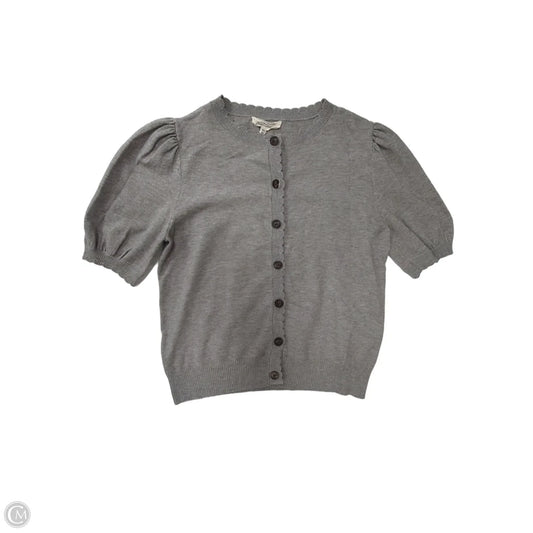 Sweater Cardigan By Clothes Mentor In Grey, Size: Xs