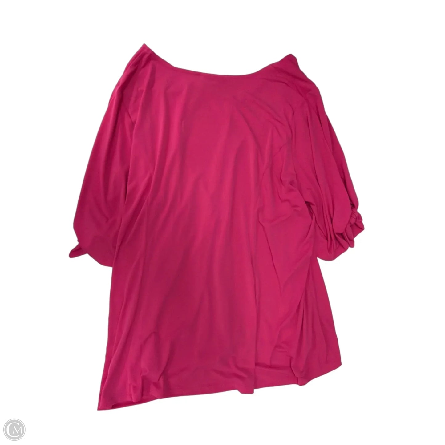 Top Short Sleeve By Susan Graver In Pink, Size: 3x