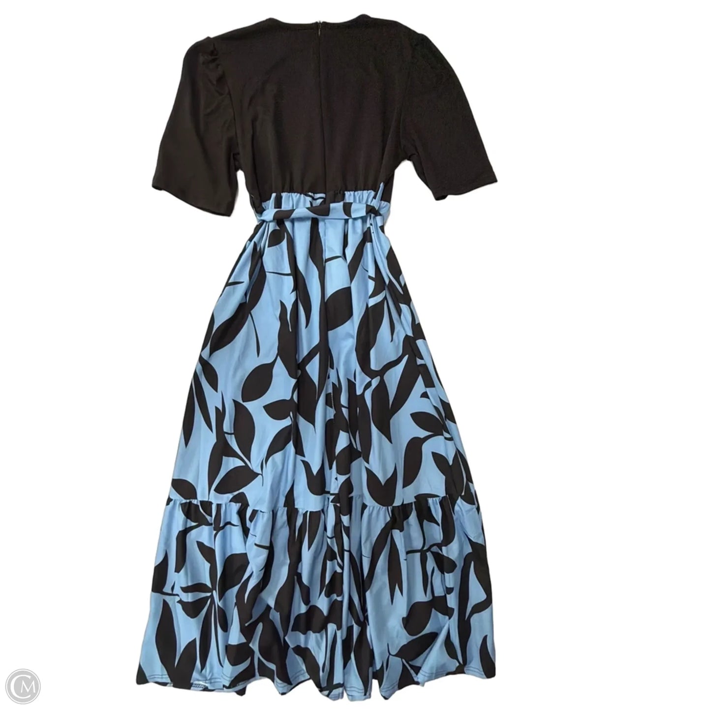 Dress Casual Maxi By Clothes Mentor In Black & Blue, Size: L